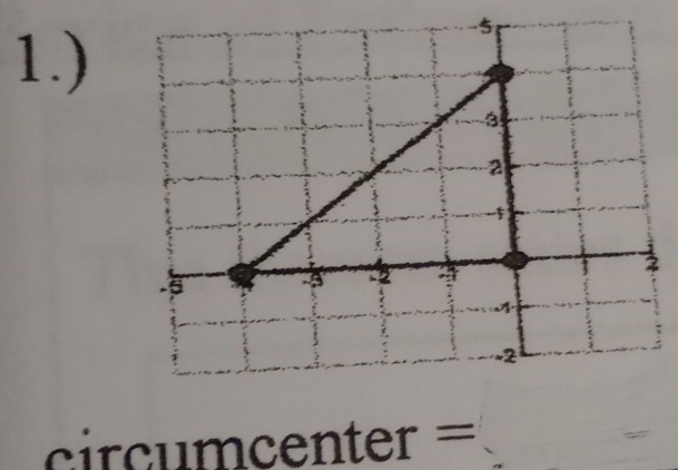 1.)
circmcenter =