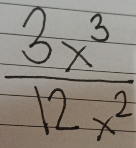  3x^3/-12x^2 