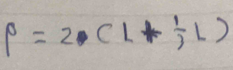 p=2· (L+ 1/3 L)