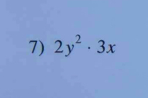 2y^2· 3x