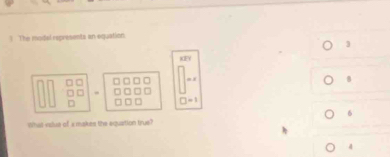 1 . The modal represents an equation
x≥slant 1
8
□ =1
6
What vadua of a makes the equation true?
4