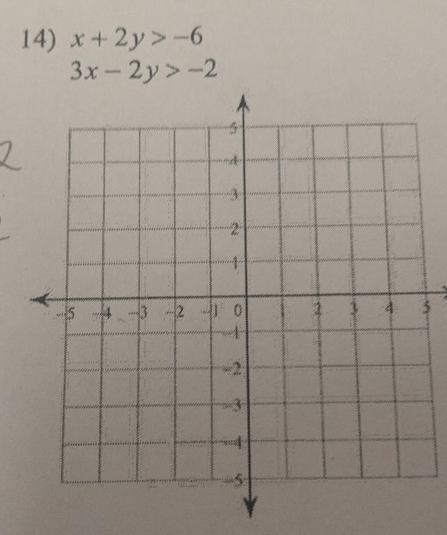 x+2y>-6
3x-2y>-2
3