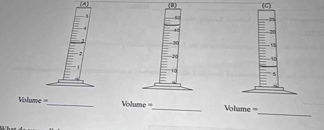 Volume = _ Volume = _ Volume =
1/