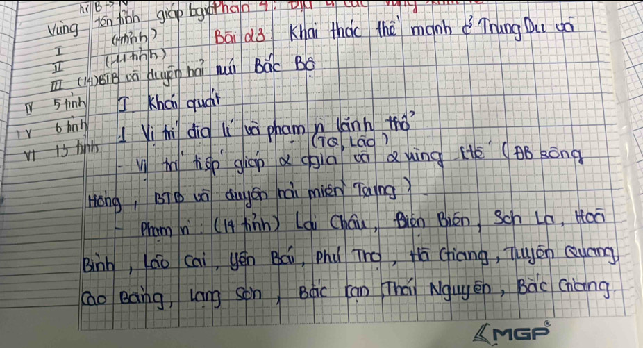 hú B7 
Ving ten finh giapghan 
(hmh) Bai d3 Khai thào thè manh Thung Du dó 
I (_hàh) 
ū ()éie vū Augān hái nuú Bàc Bé 
I5hnb I kKhái quái 
iV b hinh 
1 Vihi dig li wà phamn lánh thǒ 
vi is hh 
(TQ Lad) 
vì mì héo giāo a qgiā un Qwìng (è ( BB sóng 
Hong, BTB vú duyán hái miàn Toing) 
prom n (14 Jinn ) Lai Cháu, Bién Bién, Sch Lo, Hon 
Binh, Lāo cai, yēn Bái, phu Tno, tá Ciāng, Tán Quáng 
(ao eàng, lang son, Bàic can hái Ngugēn, Bàc Cnàng