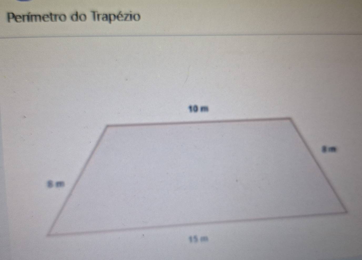 Perímetro do Trapézio