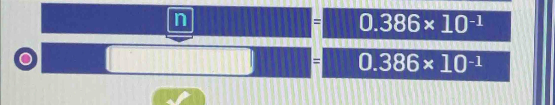 = 0.386* 10^(-1)
= 0.386* 10^(-1)