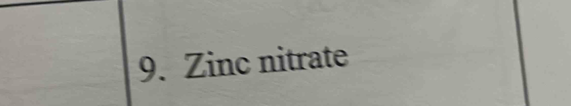 Zinc nitrate