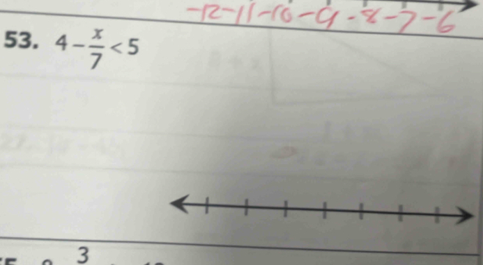 4- x/7 <5</tex> 
3