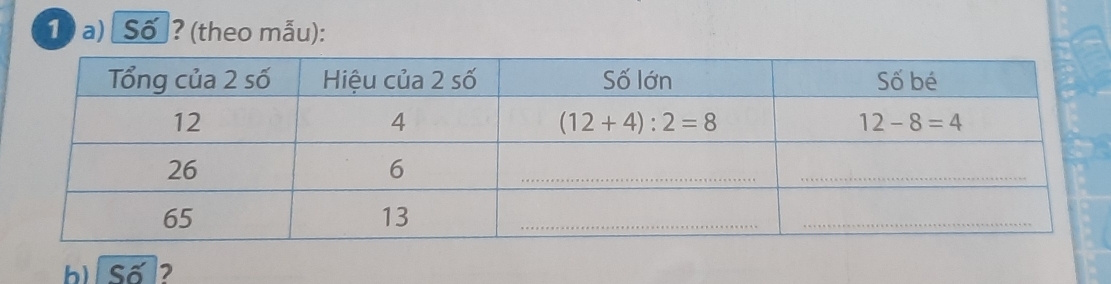 Số ? (theo mẫu):
b) [ Số]?