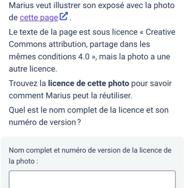 Résolu :Marius veut illustrer son exposé avec la photo de cette page ∠ ...