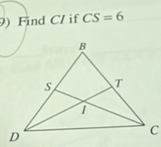 Find Cl if CS=6