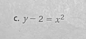 y-2=x^2