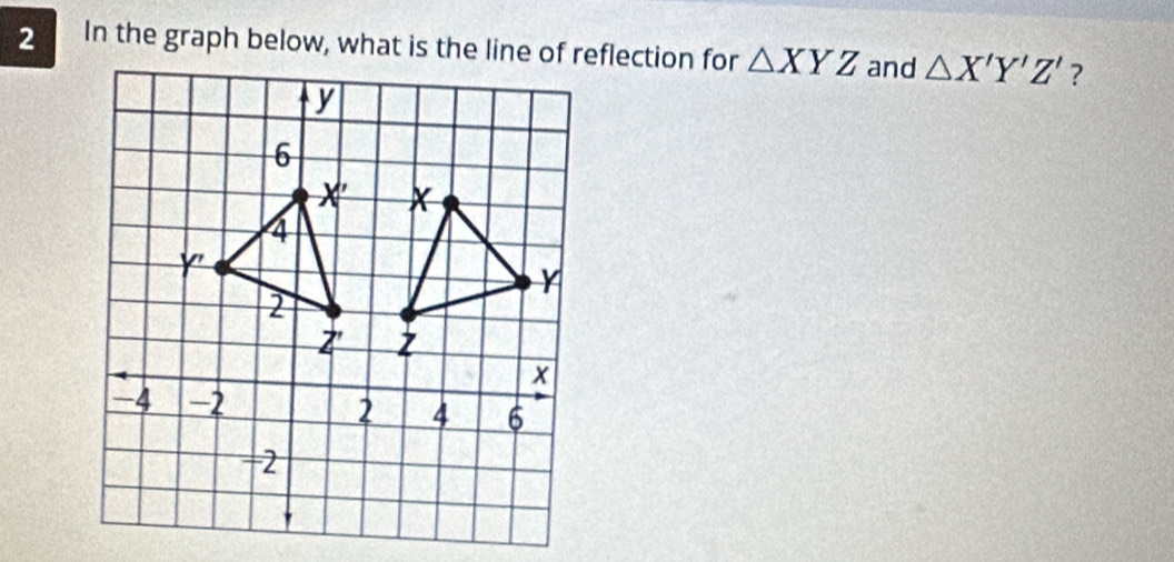 2 △ XYZ and △ X'Y'Z' ?