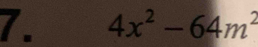 4x^2-64m^2