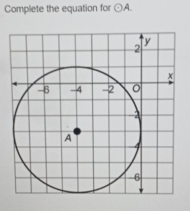 Complete the equation for odot A.