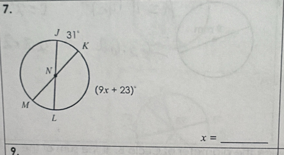 x= _
9.