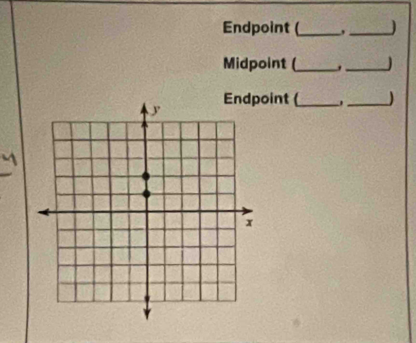 Endpoint (_ ,_ 
Midpoint (_ _ 
oint (_ _)