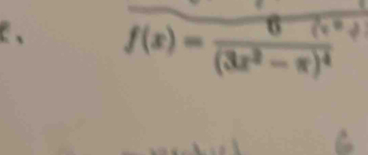 、
f(x)=frac 6(3x^2-π )^4