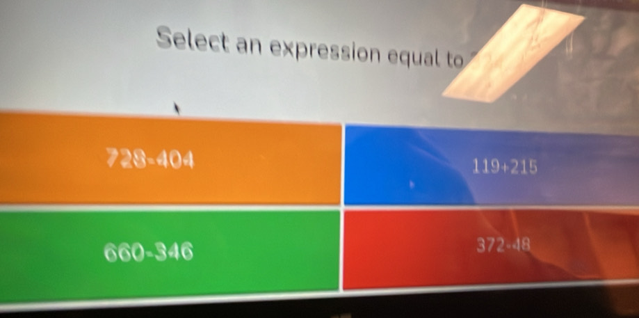 Select an expression equal to