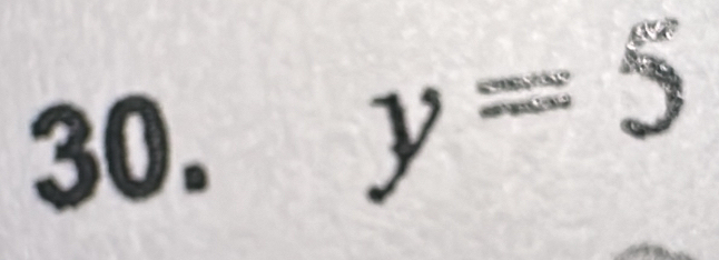 y=5