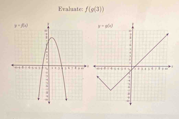 Evaluate: f(g(3))