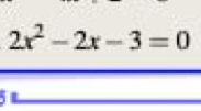 2x^2-2x-3=0