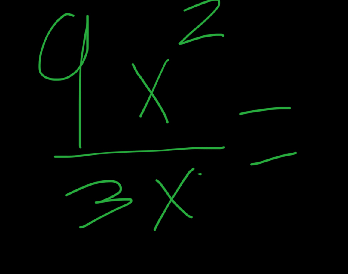 frac 4x^2-3x^(3x^2)