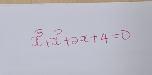 x^3+x^2+2x+4=0