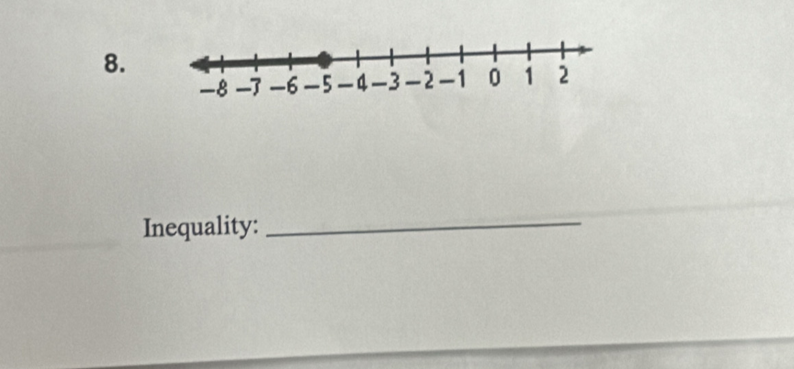 Inequality: 
_