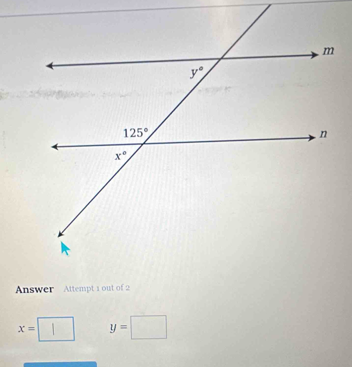 Answer Attempt 1 out of 2
x= |
y=□