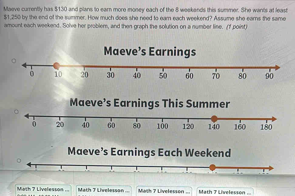 Maeve currently has $130 and plans to earn more money each of the 8 ...