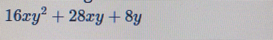 16xy^2+28xy+8y