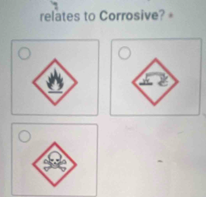 relates to Corrosive? +