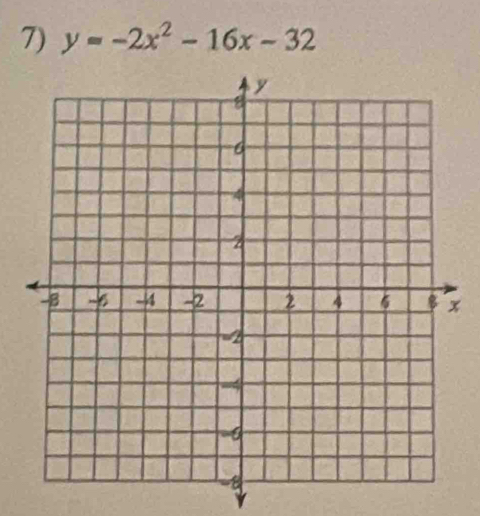 y=-2x^2-16x-32