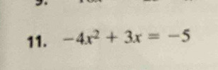 -4x^2+3x=-5