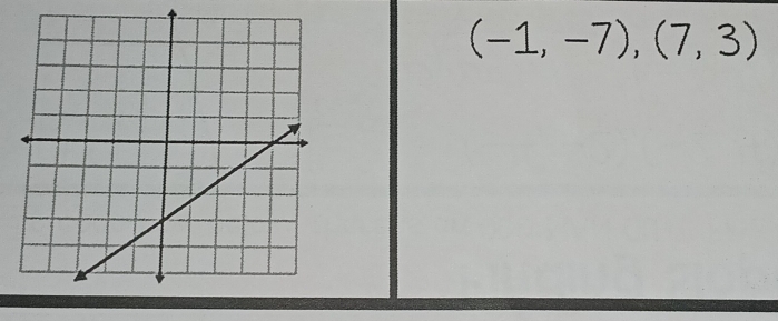 (-1,-7),(7,3)