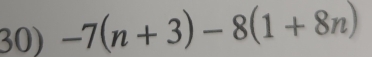 -7(n+3)-8(1+8n)