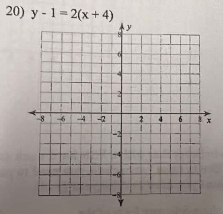 y-1=2(x+4)