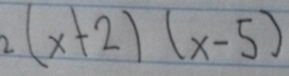 2(x+2)(x-5)