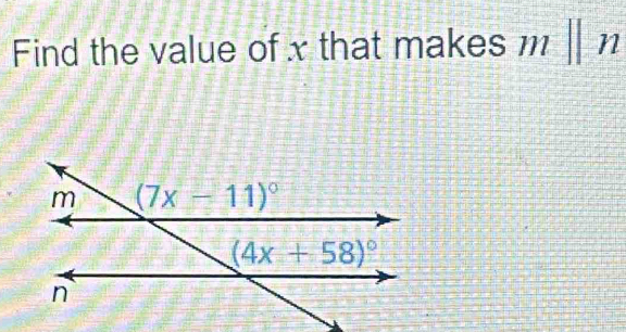 Find the value of x that makes 11 l|n