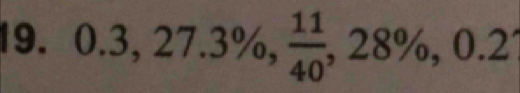 0.3, 27.3% ,  11/40 , 28% , 0.2