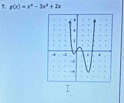 g(x)=x^4-3x^3+2x