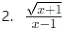  (sqrt(x+1))/x-1 