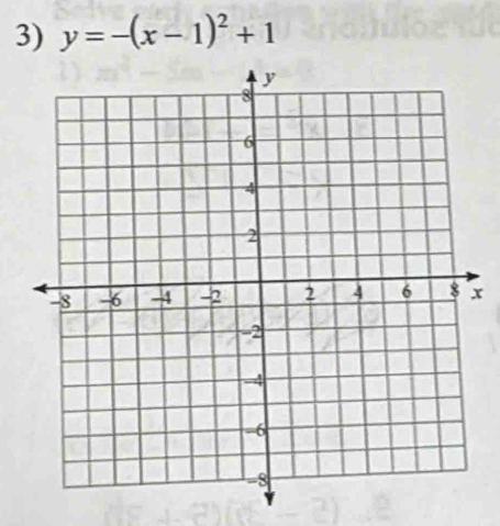 y=-(x-1)^2+1
x