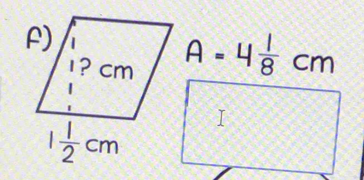 A=4 1/8 cm