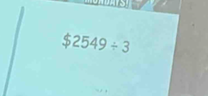 $2549/ 3