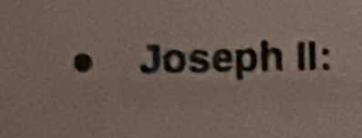 Joseph II: