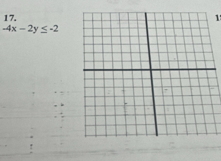 17.1
-4x-2y≤ -2