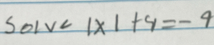 solve1* 1+4=-4