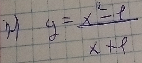 y= (x^2-p)/x+1 